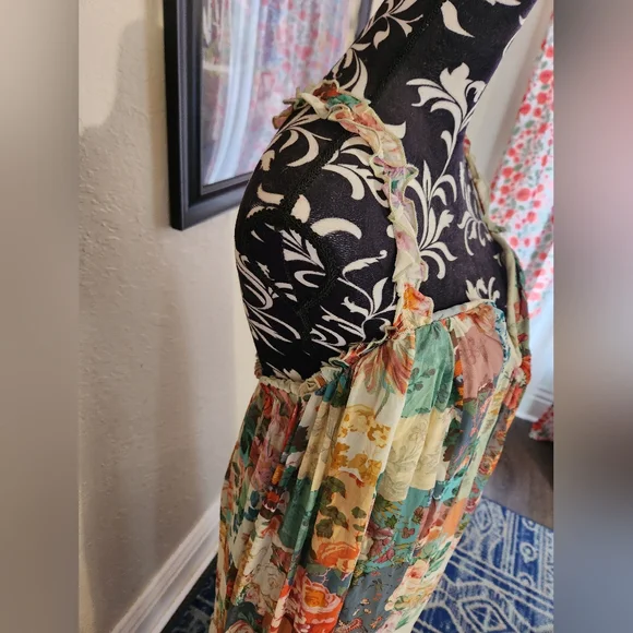 By Anthropologie Chiffon Shift Midi Dress size Small NWT - Picture 6 of 15